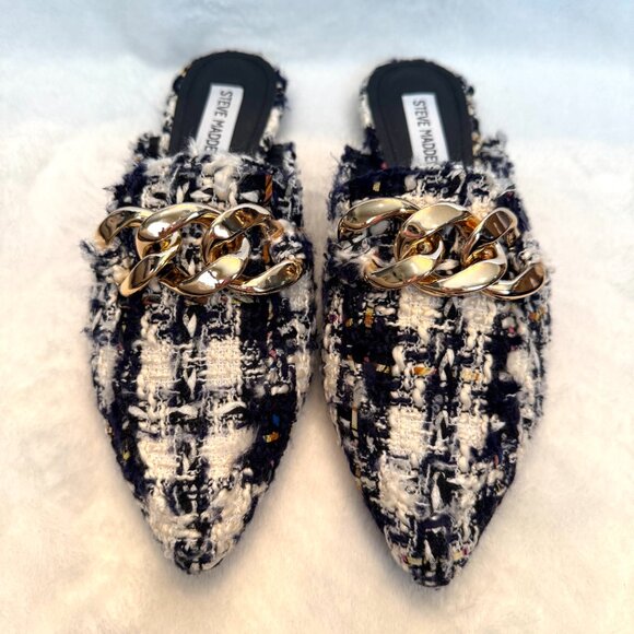 Steve Madden Finn Chain Pointed Toe Mule NWOT - Picture 4 of 7